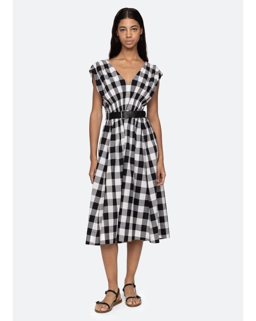 Sea White Neci Midi Dress