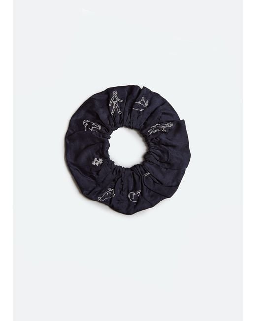 Sea Blue Demi Scrunchie