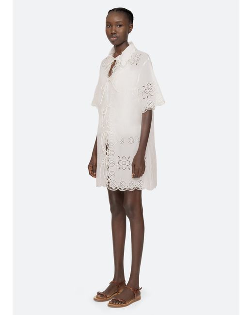 Sea White Babette Coverup