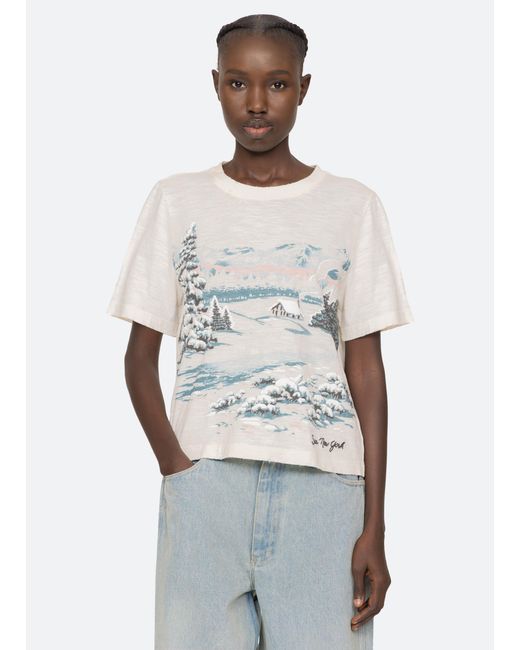 Sea White Lenore T-shirt