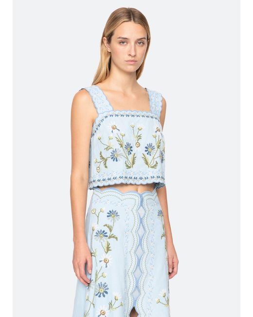 Sea White Audra Top
