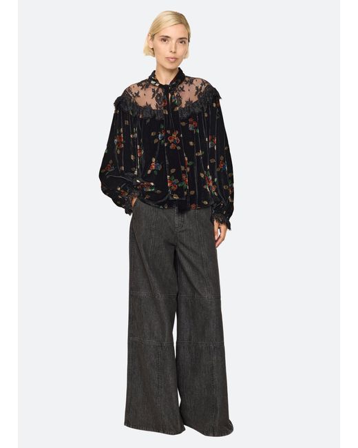 Sea Black Leda Top