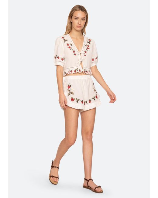 Sea White Bindi Shorts