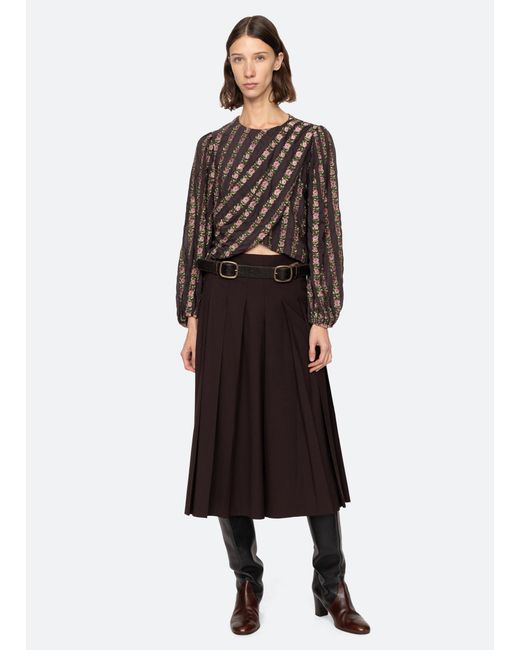 Sea Black Sybil Top