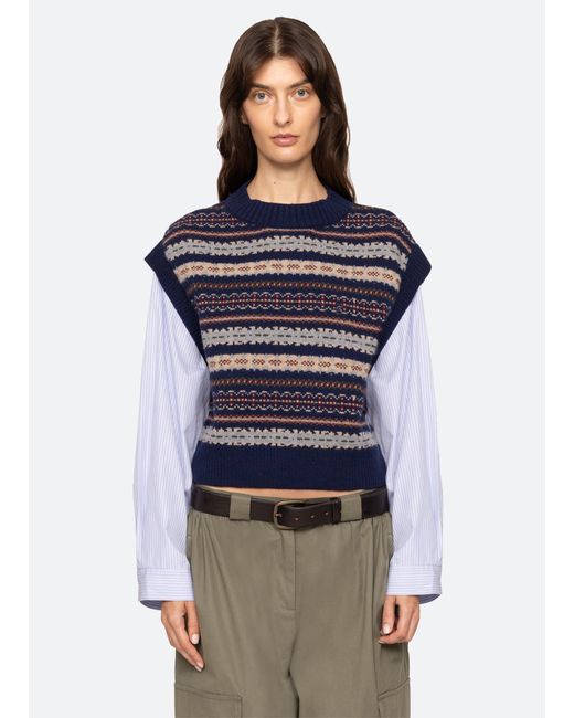 Sea Blue Ciara Combo Top