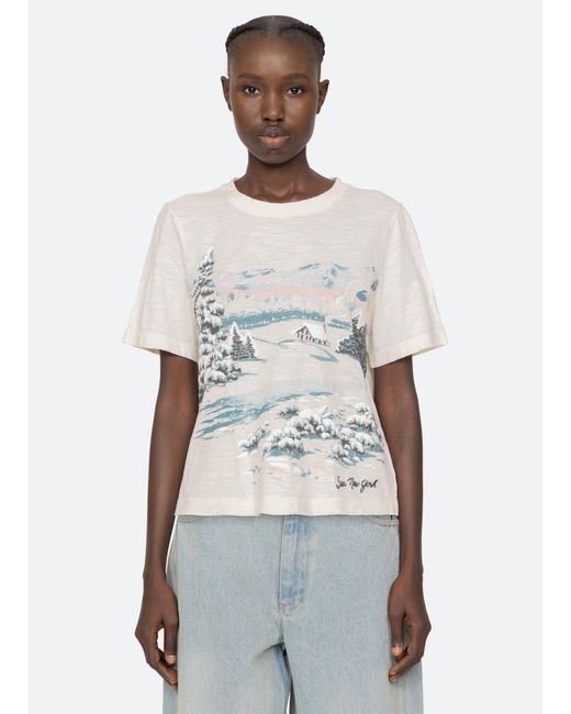 Sea White Lenore T-shirt