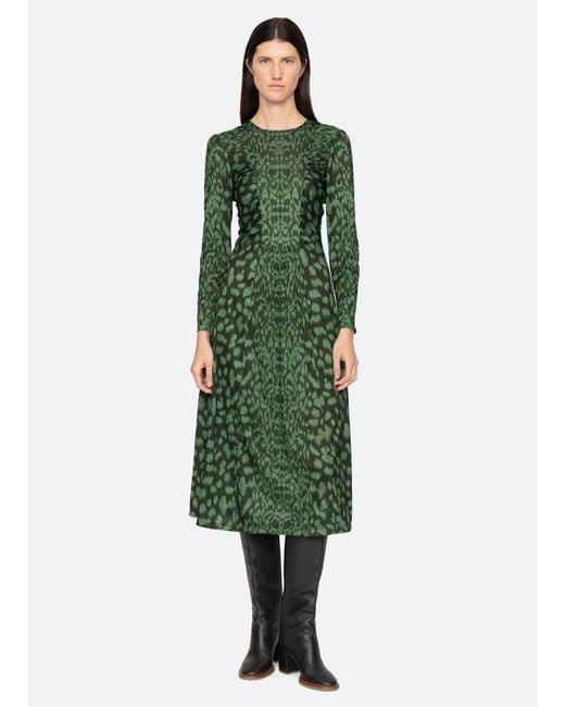Sea Green Claude L/s Dress