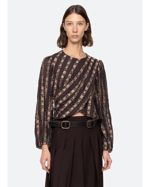 Sea Black Sybil Top