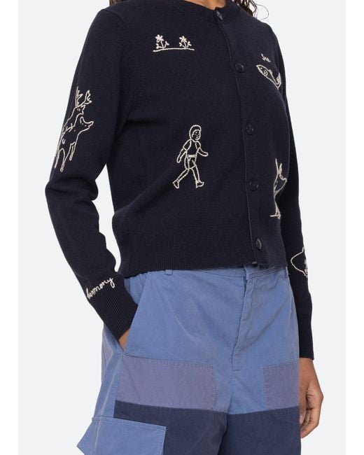 Sea Black Demi Cardigan