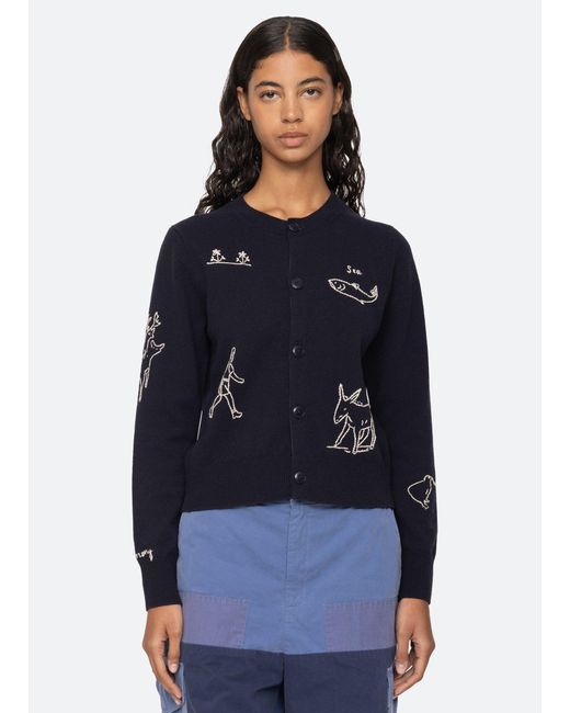 Sea Black Demi Cardigan