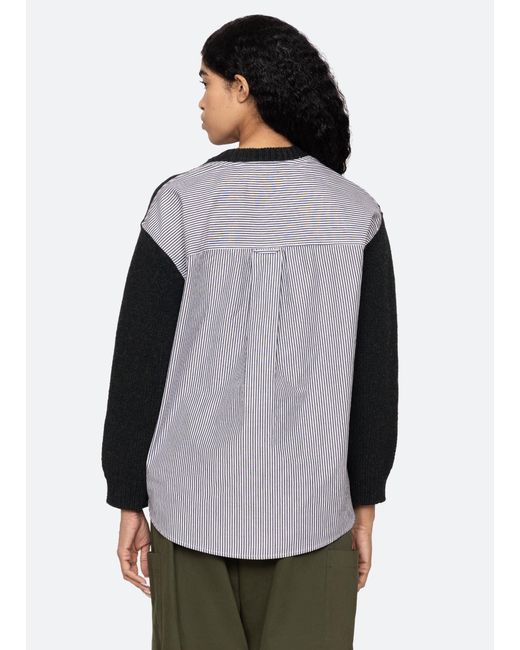 Sea Black Mallory V-neck Sweater
