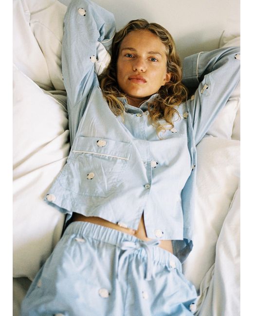 Sea Blue Sheep Pj Set