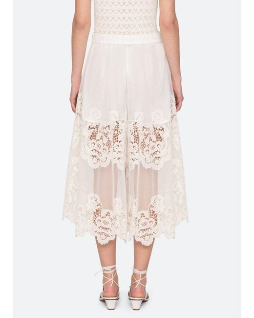 Sea White Sofia Pants