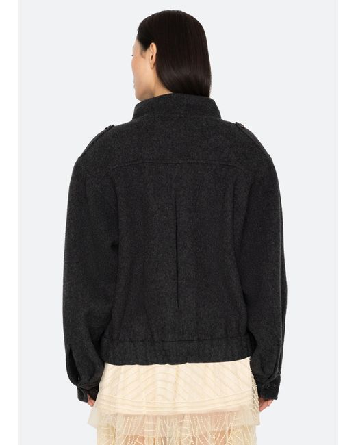 Sea Black Lona Jacket