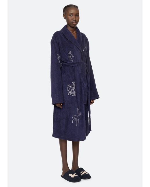 Sea Blue Demi Robe