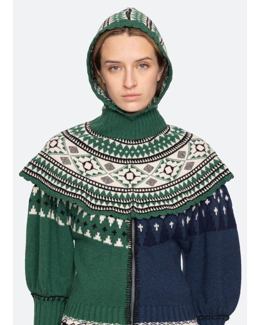 Sea Green Linea Balaclava