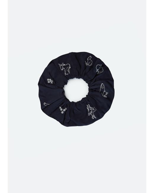 Sea Blue Demi Scrunchie