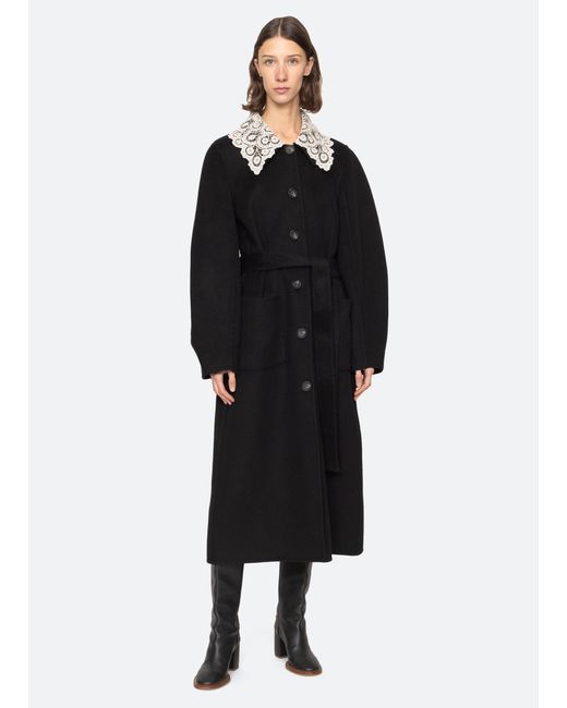 Sea Black Ellison Coat