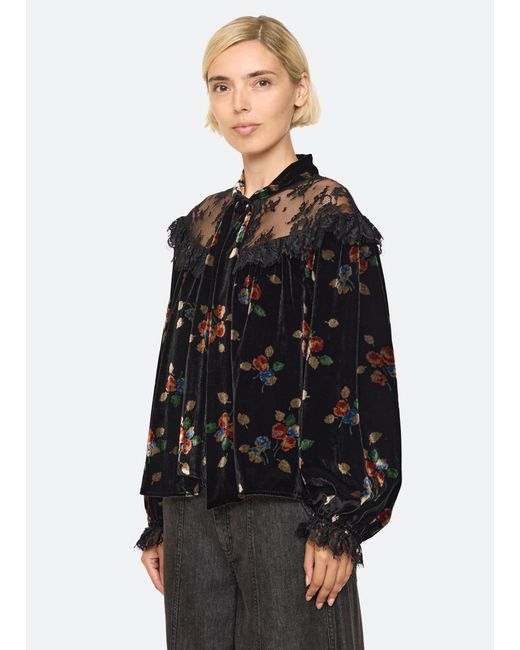 Sea Black Leda Top