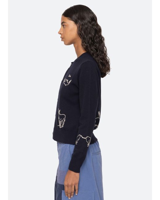 Sea Black Demi Cardigan