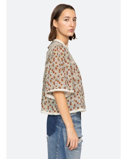Sea Blue Viera Top