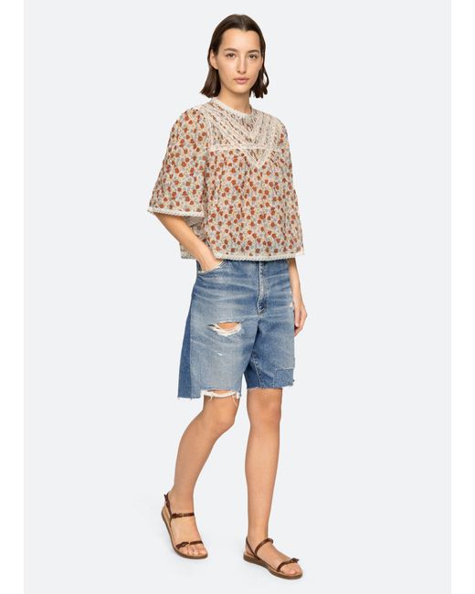 Sea Blue Viera Top