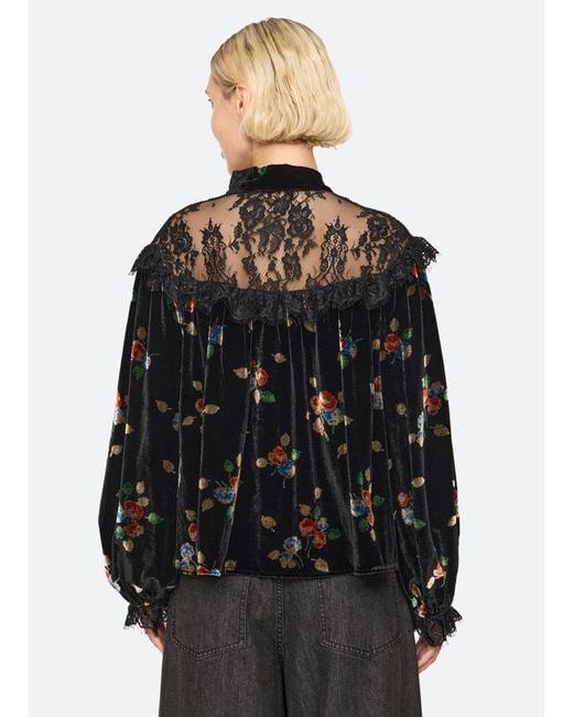 Sea Black Leda Top