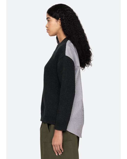 Sea Black Mallory V-neck Sweater