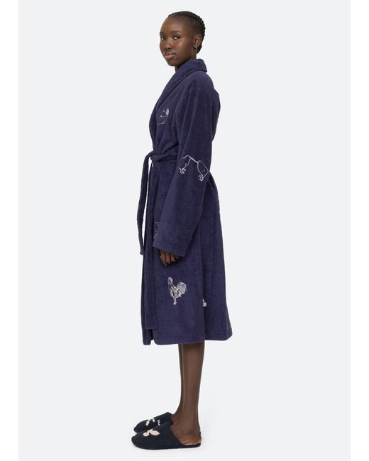 Sea Blue Demi Robe