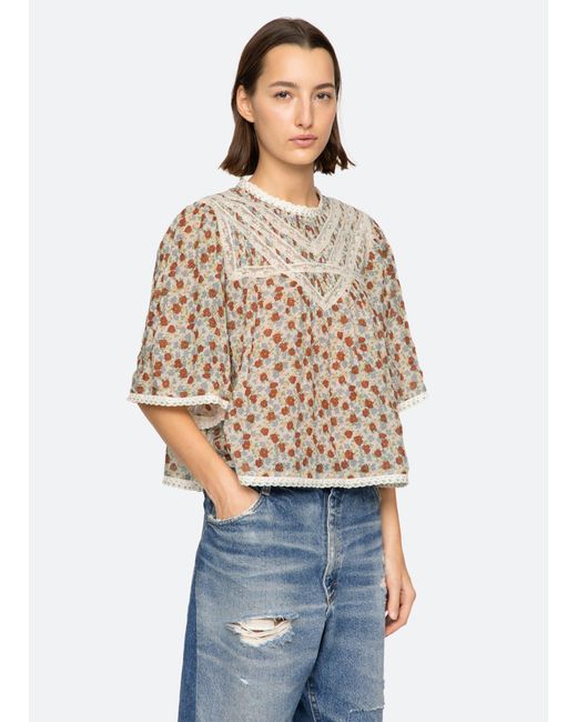 Sea Blue Viera Top