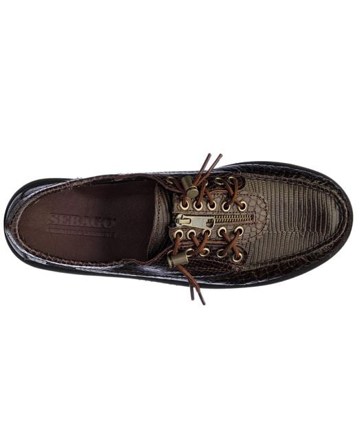 Zipperdeck Exotic di Sebago in Black da Uomo