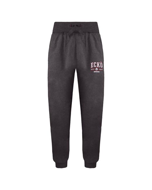 Ecko' Unltd Gray Charger Charcoal Marl Track Pants for men