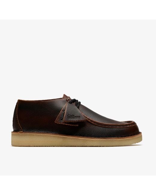 Clarks Brown Originals Desert Nomad Dark Tan Combination Shoes for men