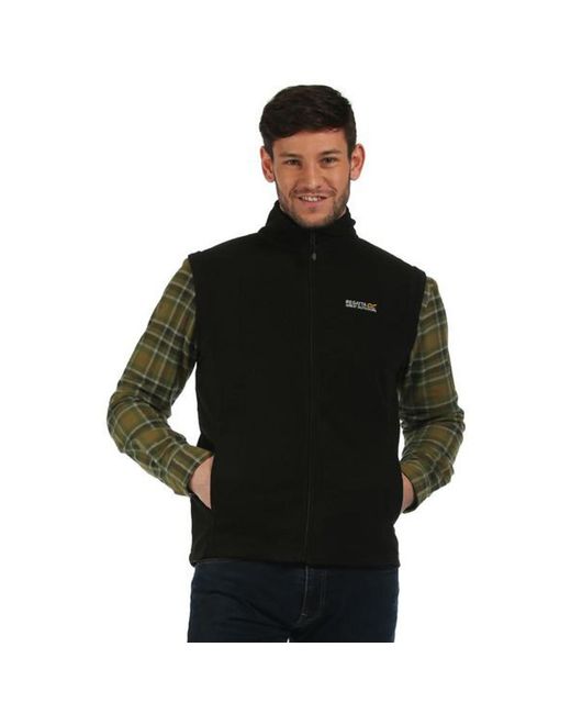 Regatta Black Tobias Ii Lightweight Fleece Gilet Bodywarmer for men