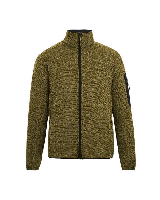 Regatta Green Newhill Marl Full Zip Fleece Jacket (Wood) for men
