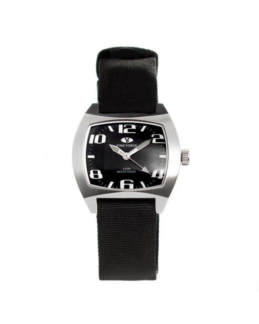 Time Force Black Nylon Watch