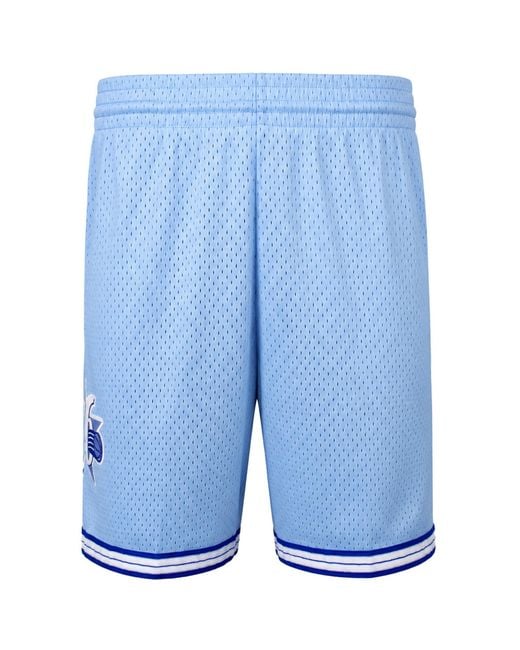 Mitchell & Ness Blue Nba Philadelphia 76Ers Space Swingman Shorts for men