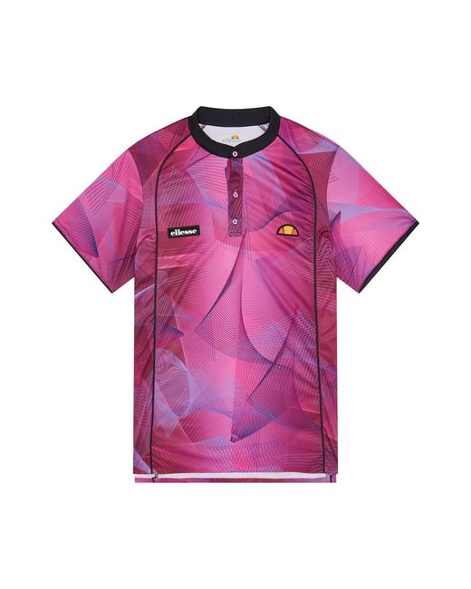 Ellesse Purple Riniana Polo Collared Neck Short Sleeve Shirt for men