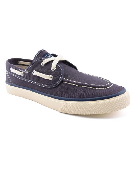 Sperry Top-Sider Blue Classical Seamate Cotton Boat Shoes for men