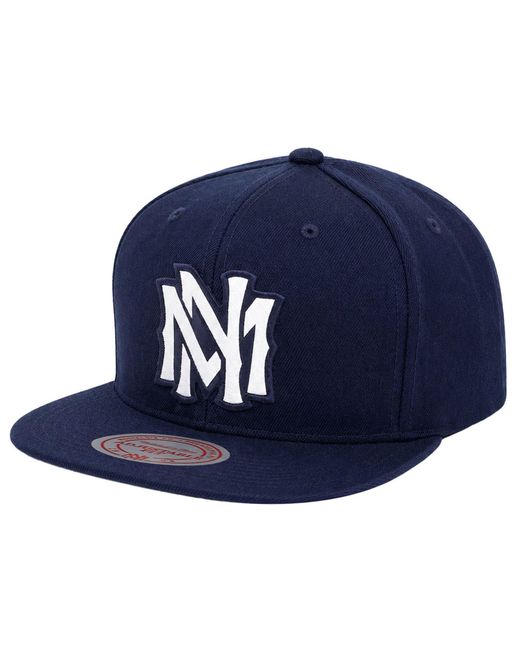 Mitchell & Ness Blue Silicon Grass Logo Cap for men