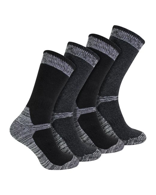 Sock Snob Men's Multipack Hi-Vis Work Socks – Comfort Crew Length Cotton Socks