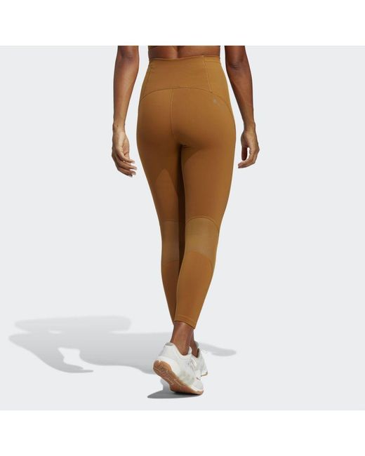 Adidas Originals Brown Tailored Hiit Training 7/8 Leggings