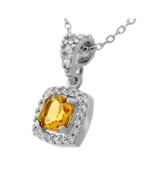 Orphelia Metallic 'Faustine' 925 Sterling Chain With Pendant