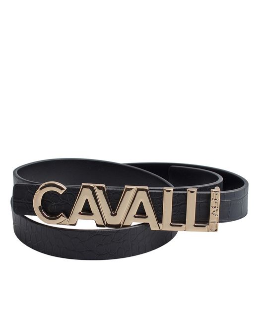 Roberto Cavalli Black Reversible Belt With Removable Buckle Ccbt00256