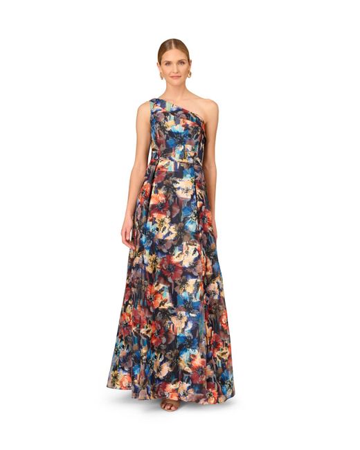 Adrianna papell one shoulder dress sale
