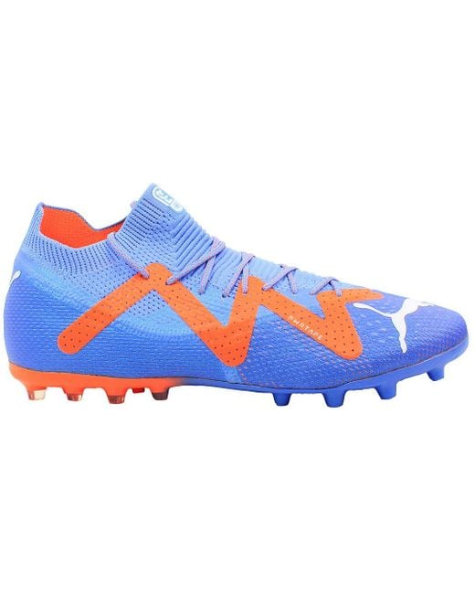 Orange and blue puma soccer cleats deals