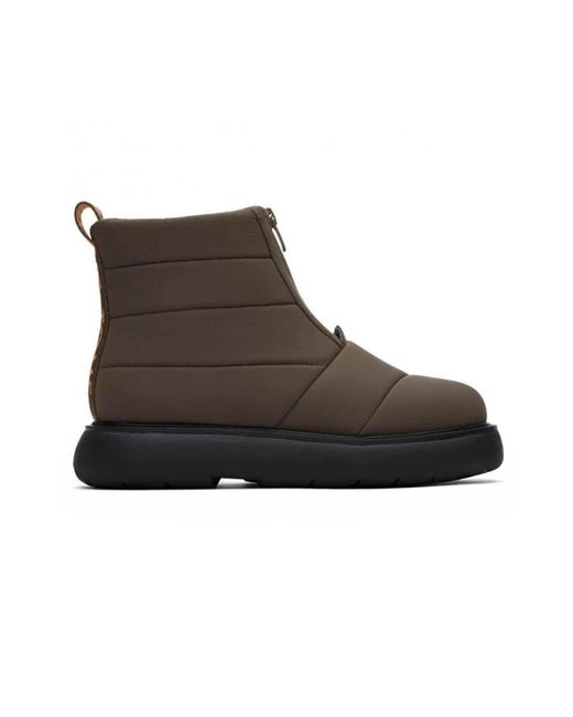 TOMS Brown Alpargata Mallow Puffer Boots