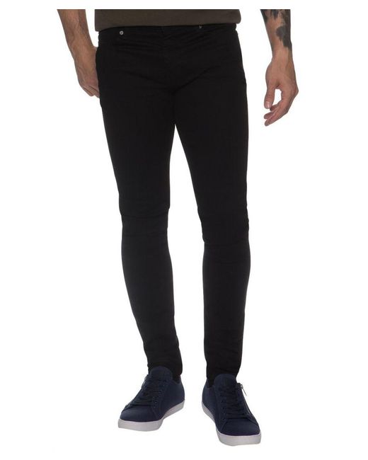 Enzo | Skinny Jeans Met Superstretch Voor in het Black voor heren