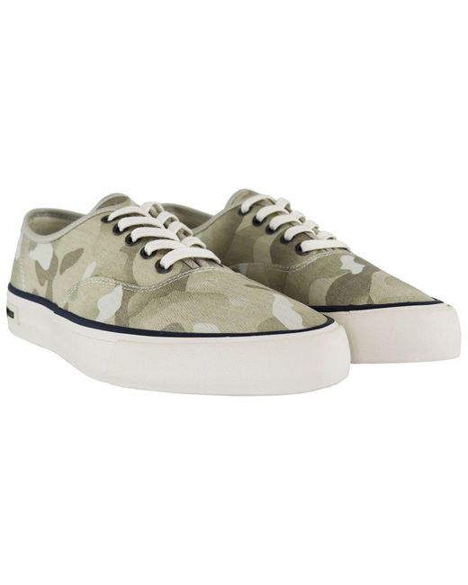 Seavees White Legend Camoflauge Plimsolls Canvas for men