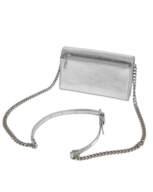 Ted Baker Gray Crossbody Flapover Bag